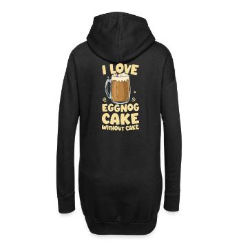 J’adore le gâteau au lait de poule sans gâteau - Sweat-shirt à capuche long Femme - noir - Dos