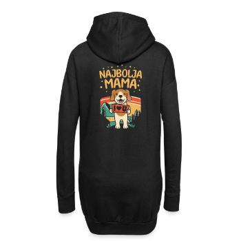 Najbolja maman I meilleur cadeau de fête des mères de maman - Sweat-shirt à capuche long Femme - noir - Dos