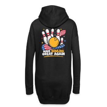 Make Bowling Great Again - Bowling Ball Pin - Sweat-shirt à capuche long Femme - noir - Dos