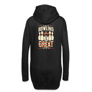 Make Bowling Great Again - Bowling Ball Pin - Sweat-shirt à capuche long Femme - noir - Dos