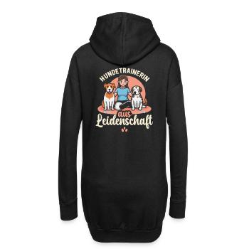 Hundetrainerin aus Leidenschaft Hunde Trainerin - Hoodie-Kleid - Schwarz - Hinten