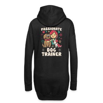Passionate Dog Trainer Hunde Trainerin - Hoodie-Kleid - Schwarz - Hinten