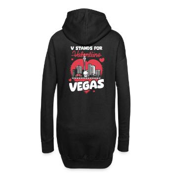 T-shirt Vegas au lieu de la Saint-Valentin – Sarcastic G - Sweat-shirt à capuche long Femme - noir - Dos