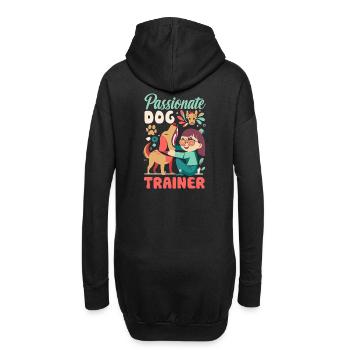 Passionate Dog Trainer Hunde Trainerin - Hoodie-Kleid - Schwarz - Hinten