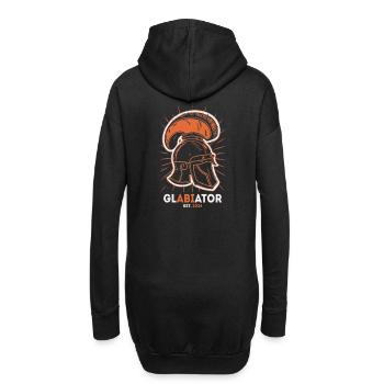 Glabiator Studium Abschlussklasse Abitur Abi 2024 - Hoodie-Kleid - Schwarz - Hinten
