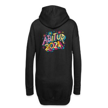 Abitur 2024 Abi Studium Abschlussklasse - Hoodie-Kleid - Schwarz - Hinten