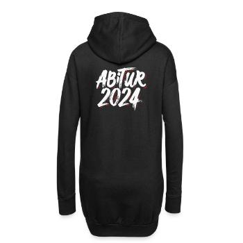 Abitur 2024 Abi Studium Abschlussklasse - Hoodie-Kleid - Schwarz - Hinten
