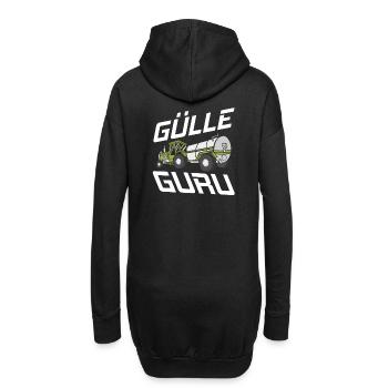 Ruhe! Der Meister fährt Gülle Fahrer Gülleguru - Hoodie-Kleid - Schwarz - Hinten