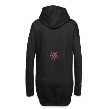 OM mantra symbol - Hoodie-Kleid - Schwarz - Hinten