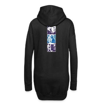 TENNIS WORLD - Tennis AI généré - Sweat-shirt à capuche long Femme - noir - Dos