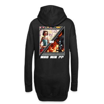 Duel Retro Metal Moderne - Sweat-shirt à capuche long Femme - noir - Dos