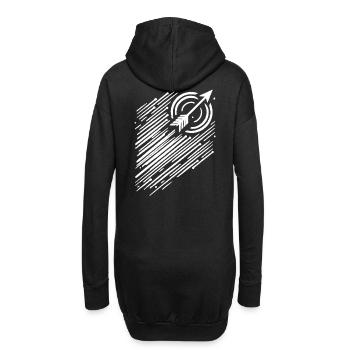 bogensport bogenschütze bsv bogenschießen bogen - Hoodie-Kleid - Schwarz - Hinten