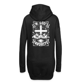 Je suis le préféré de Dieu - Sweat-shirt à capuche long Femme - noir - Dos