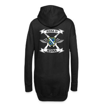 jedna jedina2 - Sweat-shirt à capuche long Femme - noir - Dos