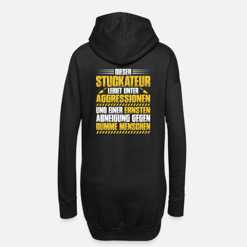 Plasterer plasterer stucco plasterer gift - Hoodie Dress - black