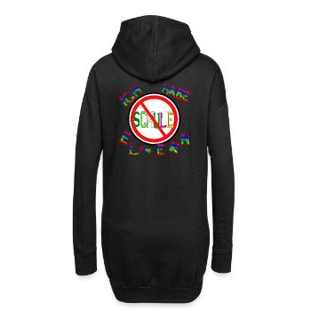 Schule? Ich habe Eltern! Freilerner sind gut! - Hoodie-Kleid - Schwarz - Hinten