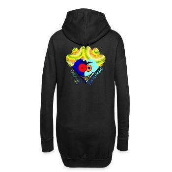 Crazy YoshiHeart - Edition 2 - Das verrückte Herz - Hoodie-Kleid - Schwarz - Hinten