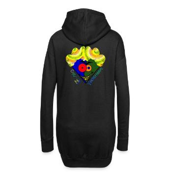 Crazy YoshiHeart - Edition 2 - Das verrückte Herz - Hoodie-Kleid - Schwarz - Hinten