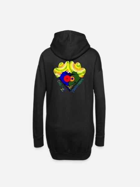 Crazy YoshiHeart - Edition 2 - Das verrückte Herz - Hoodie-kjole - sort