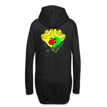 Crazy YoshiHeart - Edition 2 - Das verrückte Herz - Hoodie-Kleid - Schwarz - Hinten