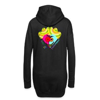 Crazy YoshiHeart - Edition 2 - Das verrückte Herz - Hoodie-Kleid - Schwarz - Hinten