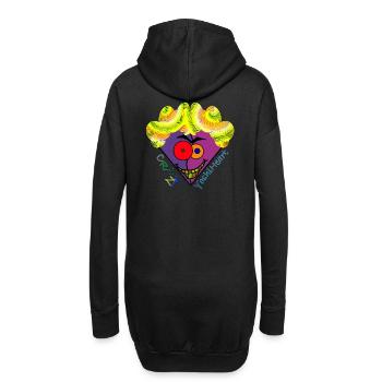 Crazy YoshiHeart - Edition 2 - Das verrückte Herz - Hoodie-Kleid - Schwarz - Hinten