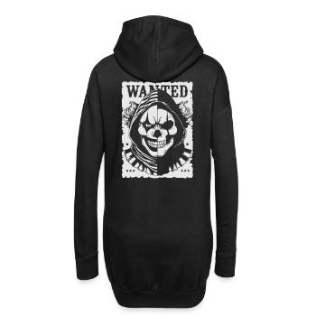 Gesuchter Schädel Hoodie Poster - Hoodie-Kleid - Schwarz - Hinten
