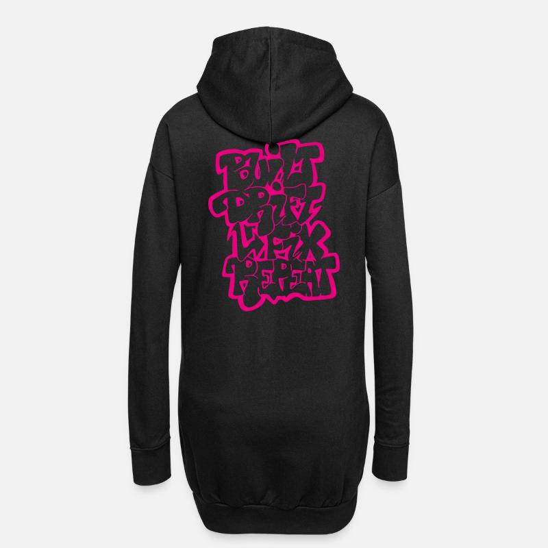 Built Drift Fix Repeat 03 - Hoodie Dress - black