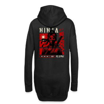 Ninja Warrior - Hoodie-Kleid - Schwarz - Hinten