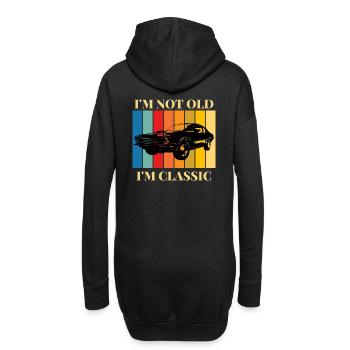 Je ne suis pas vieux, je suis une voiture classique - Sweat-shirt à capuche long Femme - noir - Dos