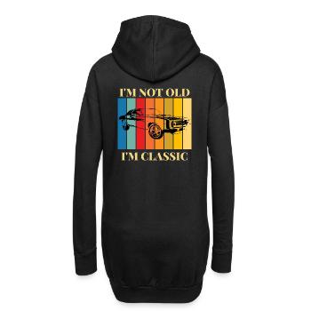 Je ne suis pas vieux, je suis une voiture classique - Sweat-shirt à capuche long Femme - noir - Dos