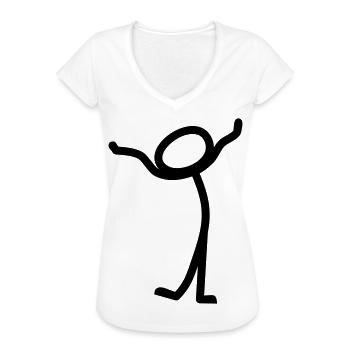 comic - Women's Vintage T-Shirt - white - Front - Danielle (179cm)