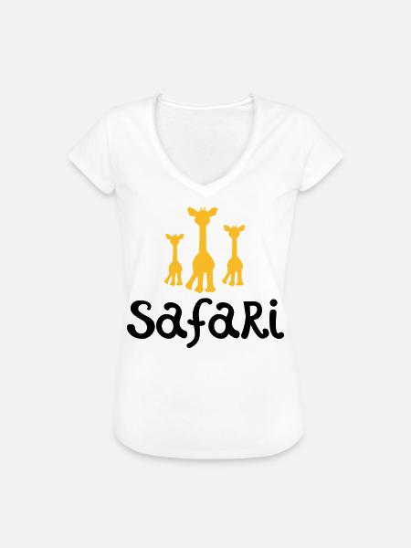 safari - Frauen Vintage T-Shirt - Weiß