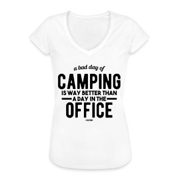Camping Aventures sauvages camping tente de tourisme - T-shirt vintage Femme - blanc - Devant - Danielle (179cm)