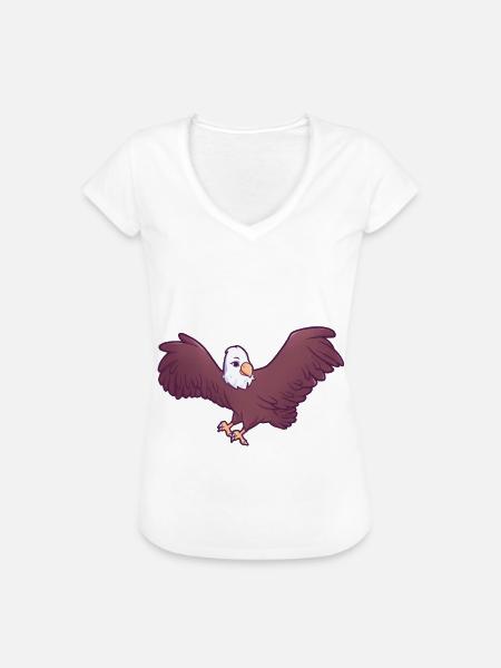 Adler - Frauen Vintage T-Shirt - Weiß