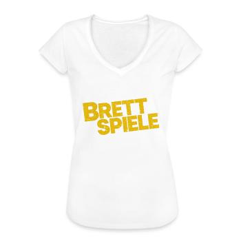 Brettspiel Leben Spieleabend Lustiger Geschenkidee - Frauen Vintage T-Shirt - Weiß - Vorne