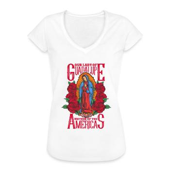 Colorful design of Our Lady of Guadalupe - Frauen Vintage T-Shirt - Weiß - Vorne