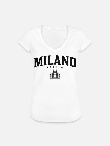Milano Gothic Skyline Italien - Frauen Vintage T-Shirt - Weiß