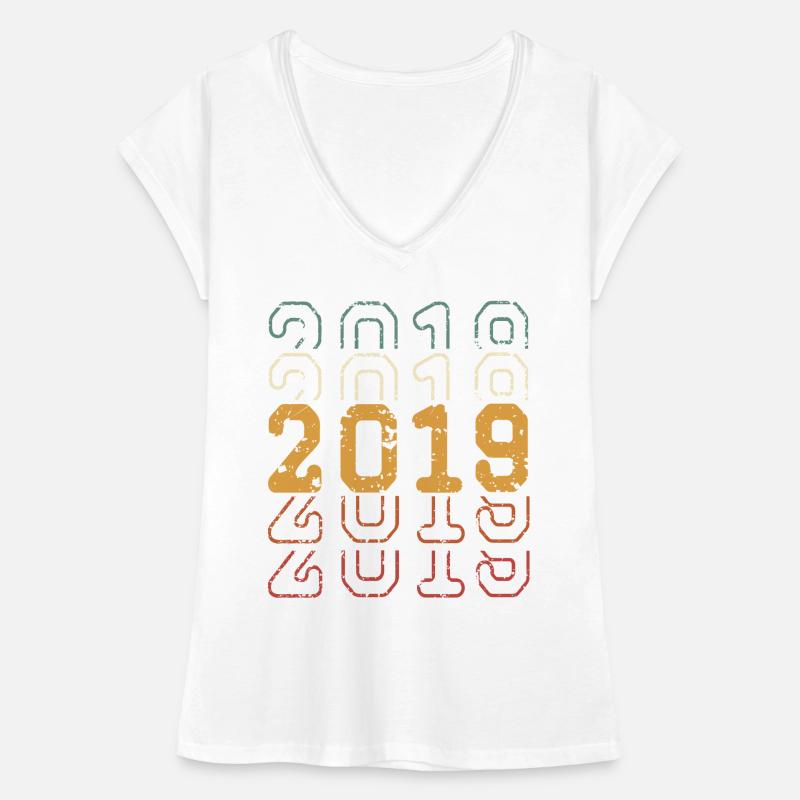 2019 T-shirt vintage Femme