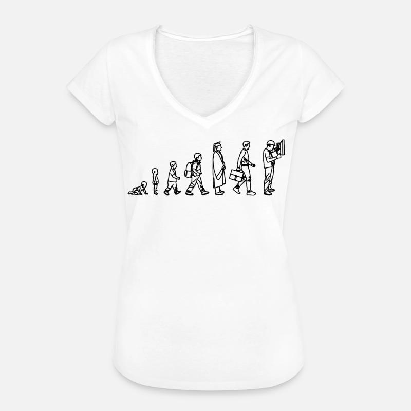 Electrician Evolution - Women's Vintage T-Shirt - white