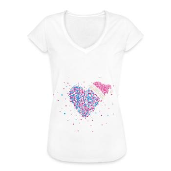 Bedienung Mit Herz Kellnerin Weihnachten Christmas - Frauen Vintage T-Shirt - Weiß - Vorne