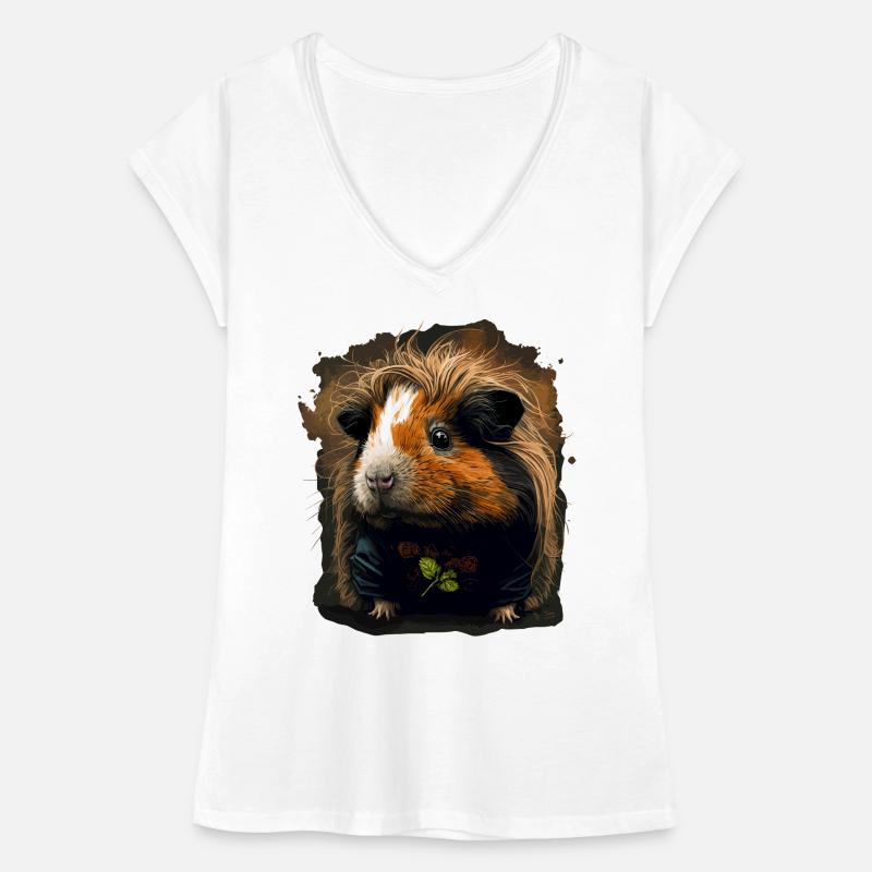 Cochon d’Inde doux T-shirt vintage Femme