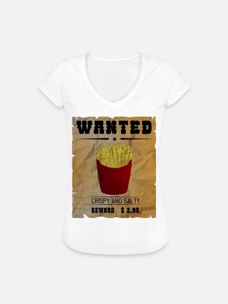 Pommes - french fries - Frauen Vintage T-Shirt - Weiß
