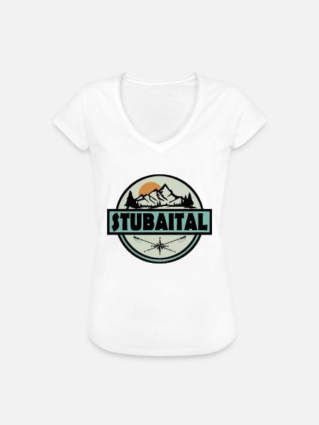 Stubaital - Frauen Vintage T-Shirt - Weiß