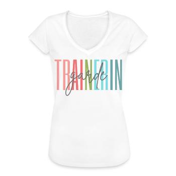 Trainerin Garde Gardetrainerin Geschenk - Frauen Vintage T-Shirt - Weiß - Vorne - Danielle (179cm)