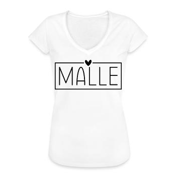 Mallorca Malle - Frauen Vintage T-Shirt - Weiß - Vorne - Danielle (179cm)