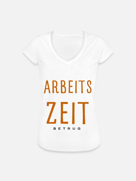 Arbeitszeitbetrug AFK im Real Life - Frauen Vintage T-Shirt - Weiß