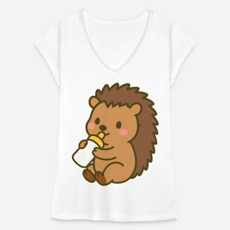 Igelchen mit Milchflasche Frauen Vintage T-Shirt
