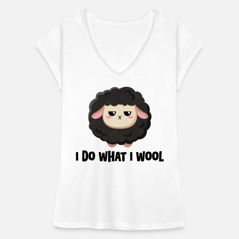 Cute black sheep grumpy with saying Women's Vintage T-Shirt