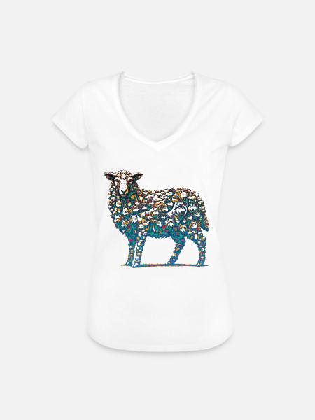 Wolf im Schafpelz - Frauen Vintage T-Shirt - Weiß
